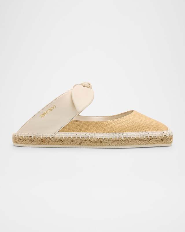 Reka Raffia and Leather Flats